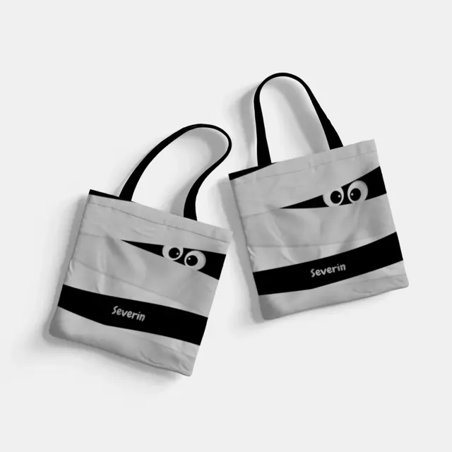 Tasche ca. 40 x 40 cm Design Mumie, Ansicht 4