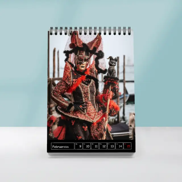 Tisch-Wochenkalender Quer 29,7 x 10,5 cm Design Classic unten CS