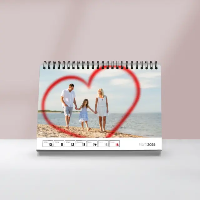 Tisch-Wochenkalender A5 Querformat Design Classic unten ACKW