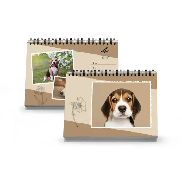 Tischwochenkalender Design Vintage Frames, A5 (Ansicht 3)