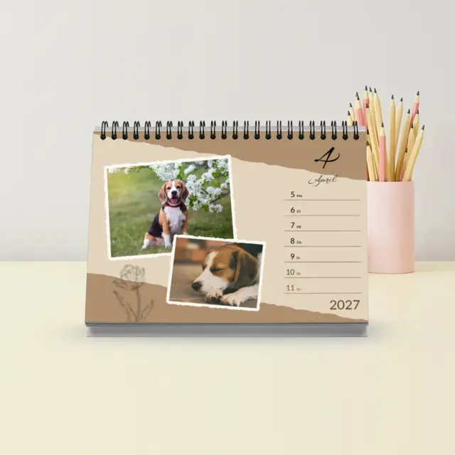Tischwochenkalender Design Vintage Frames, A5 (Ansicht 2)