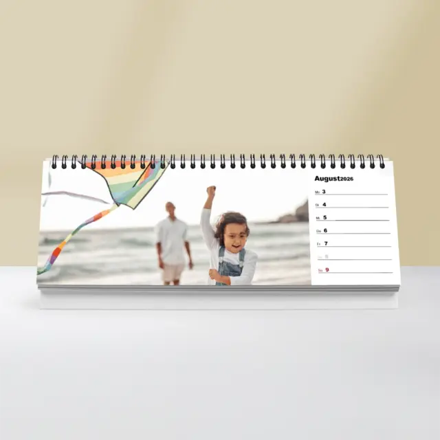 Tisch-Wochenkalender Quer 29,7 x 10,5 cm Design Classic Termin A rechts