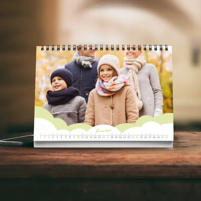 Tischkalender Design Cloudy All, A5 (Ansicht 2)