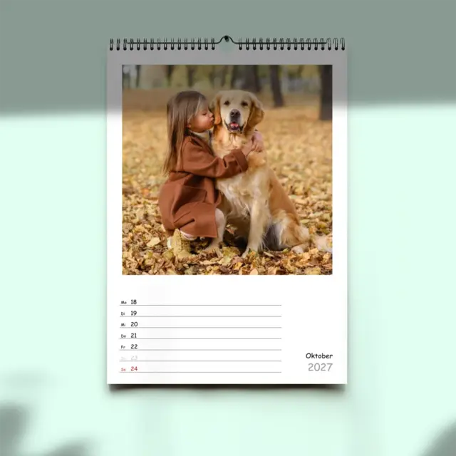 Wochenkalender A3 Hochformat Design Linien CS mit Terminen