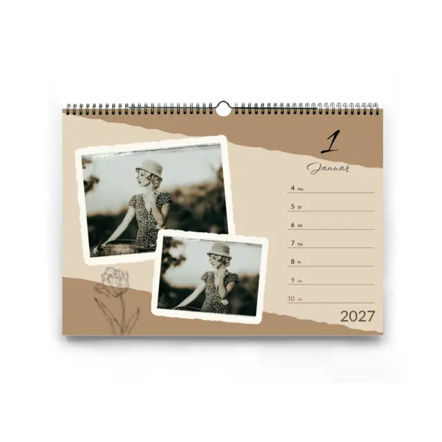 Wochenkalender Design Vintage Frames, A4 (Ansicht 4)