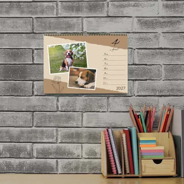 Wochenkalender Design Vintage Frames, A5 (Ansicht 4)