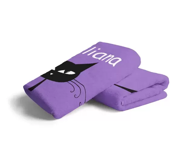 Handtuch mit Namen oder Bild bedrucken lassen.