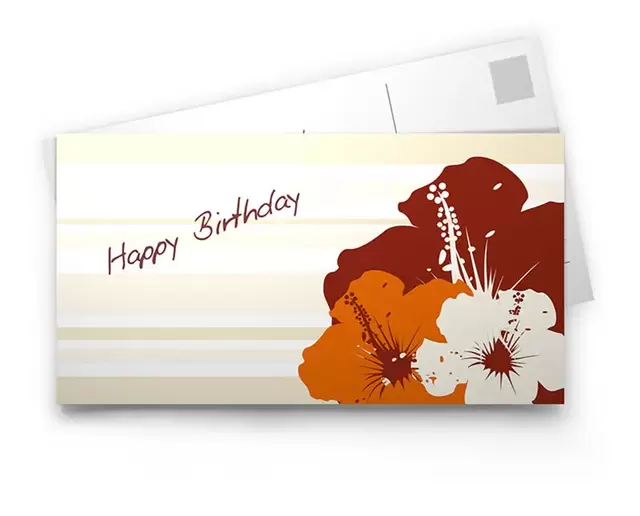 Personalisierte Grüße verschicken.