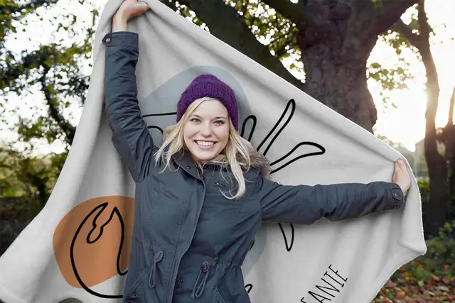Kuscheldecke frei gestaltbar: Foto aussuchen, layouten und drucken lassen