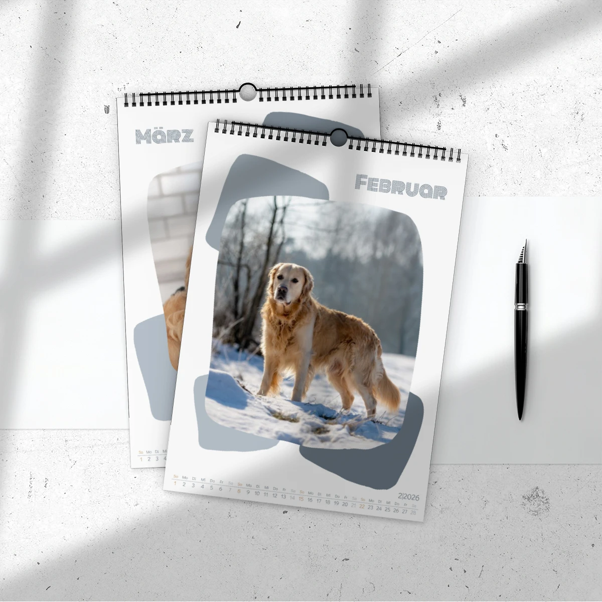 Fotos im Kalender in Form bringen