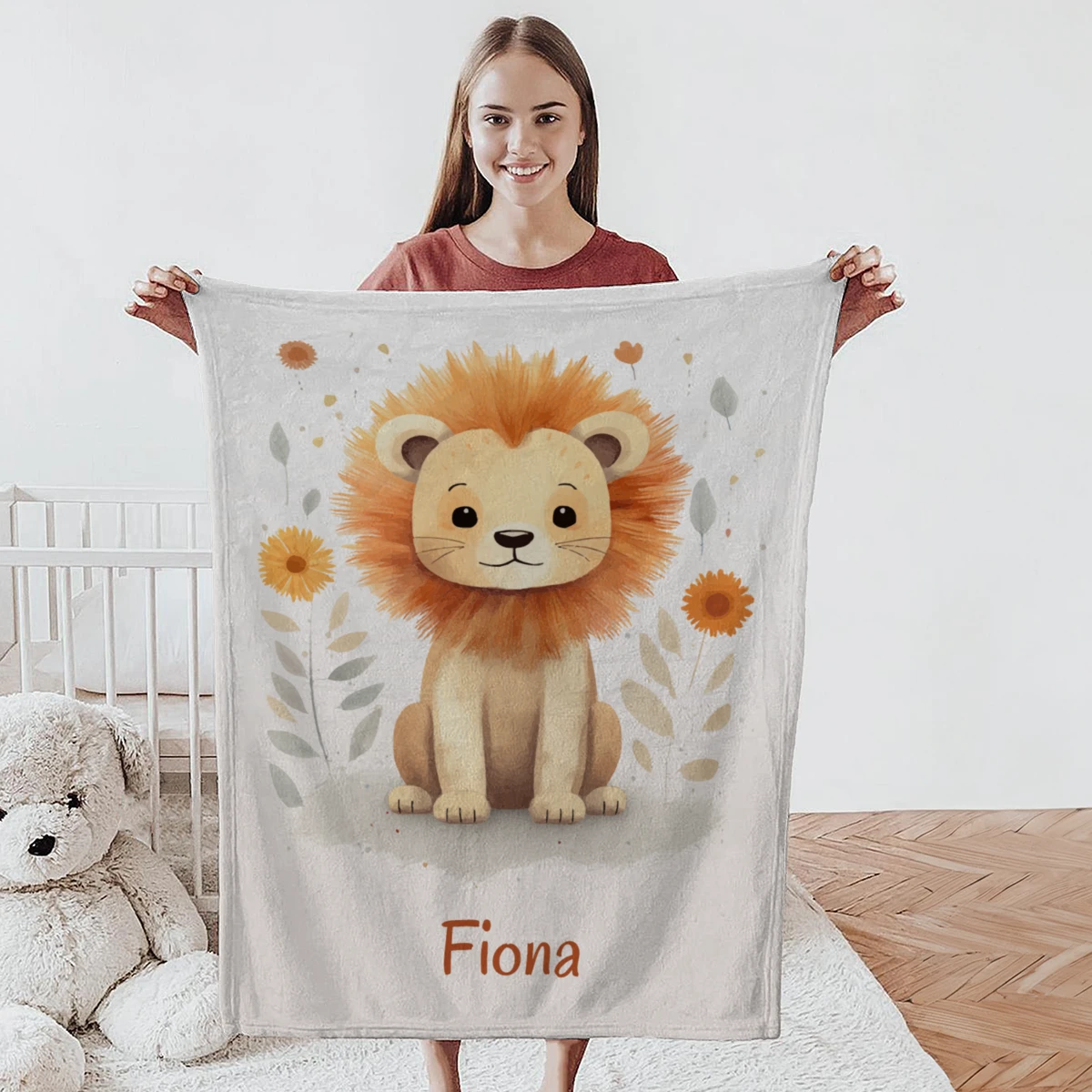 Babydecke Design Kleiner L&ouml;we