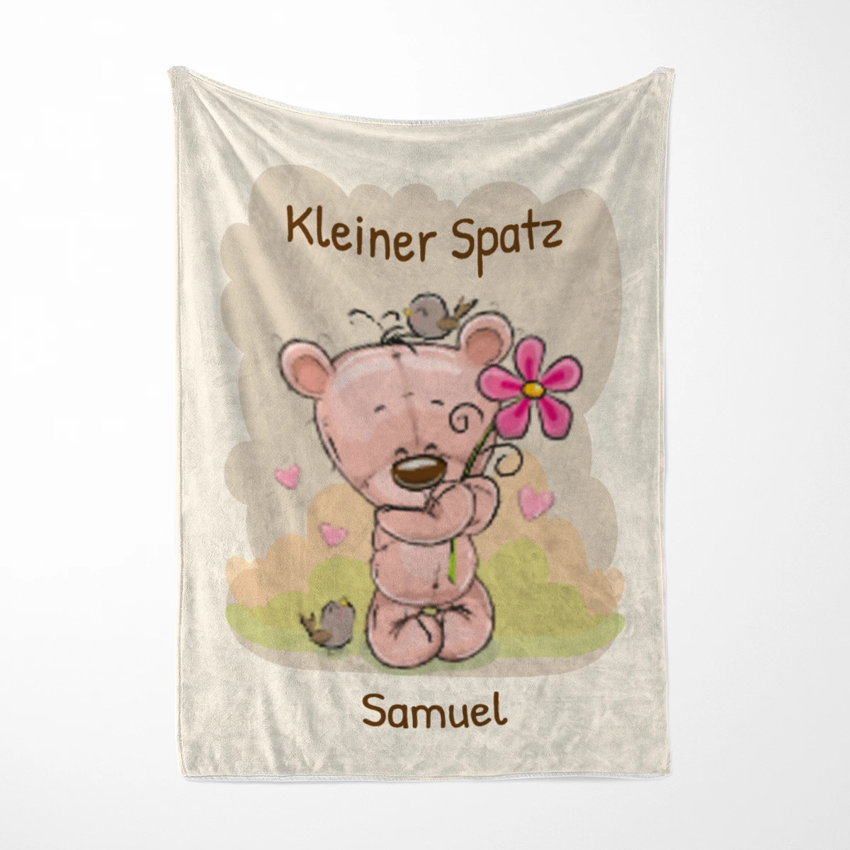 Niedliche Babydecke personalisierbar