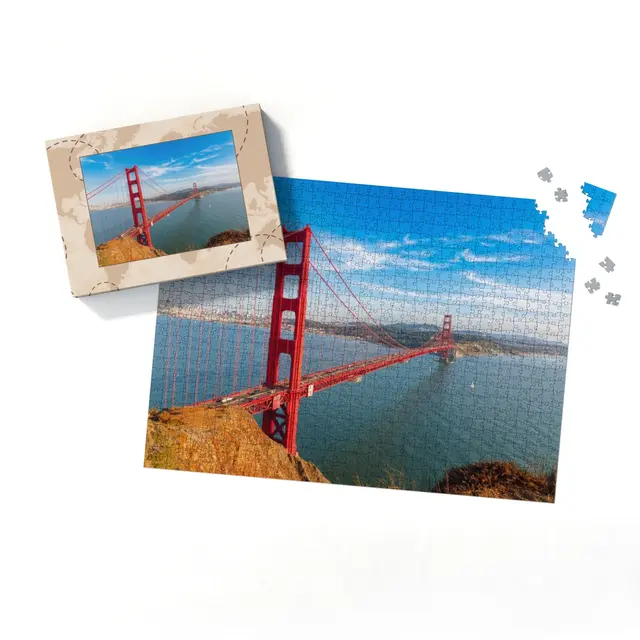 Fotopuzzle selbst gestalten - sommerliche Weltreise-Box