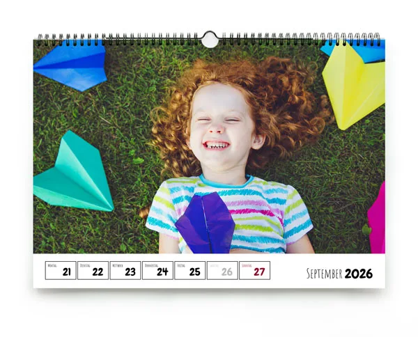 Wochenkalender mit viel Platz für Ihre Fotos