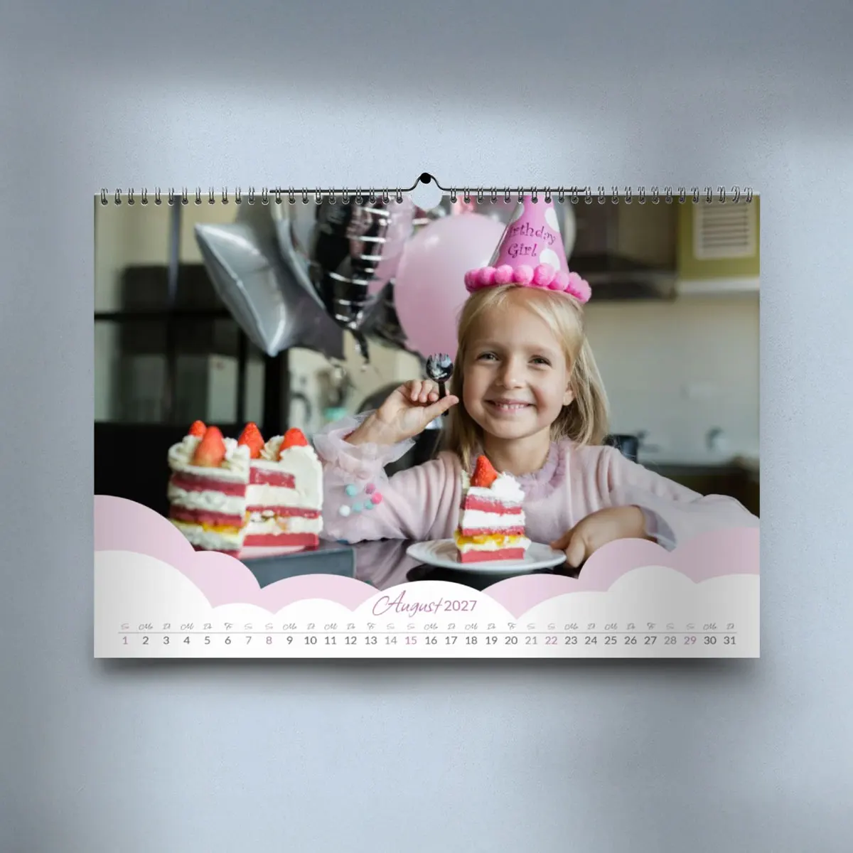 Wandkalender als Monatskalender