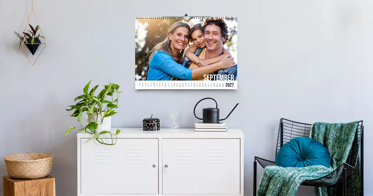 DIN A3 Fotokalender für die Wand in Quer- und Hochformat