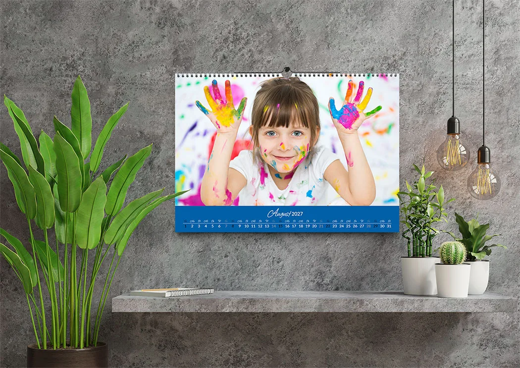 Monatskalender für die Wand