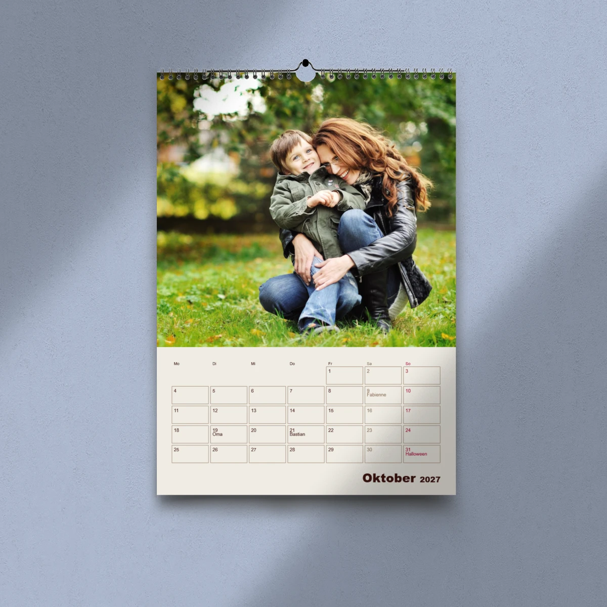 Monatswandkalender mit Terminkalendarium
