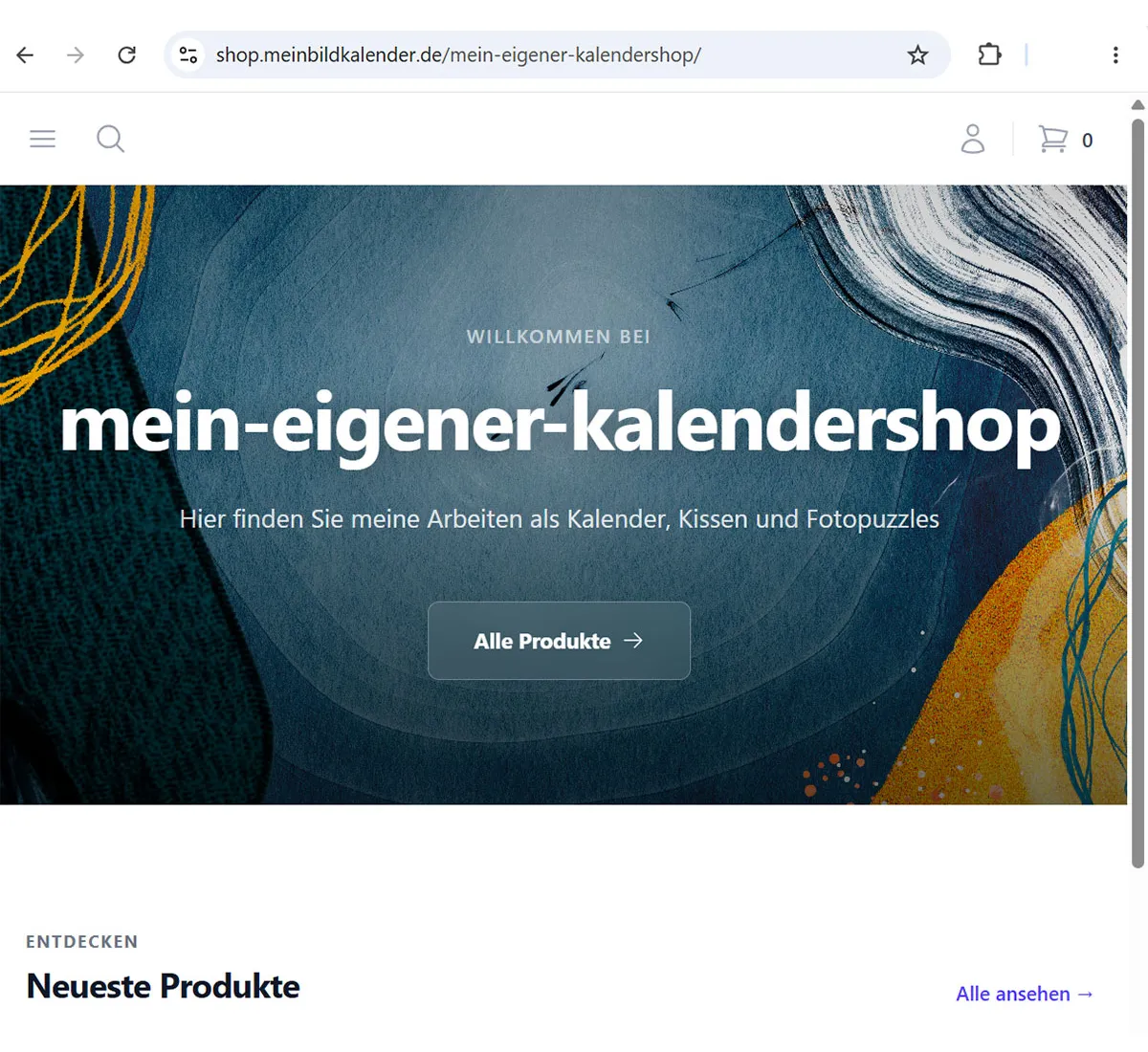 So könnte Ihr Shop aussehen.