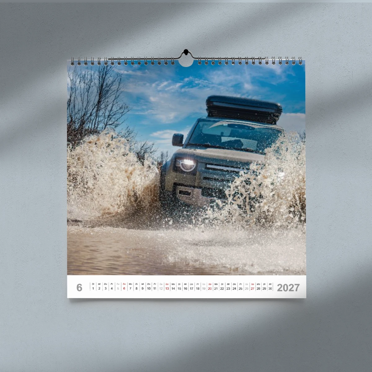 Kalender im quadratischen Format