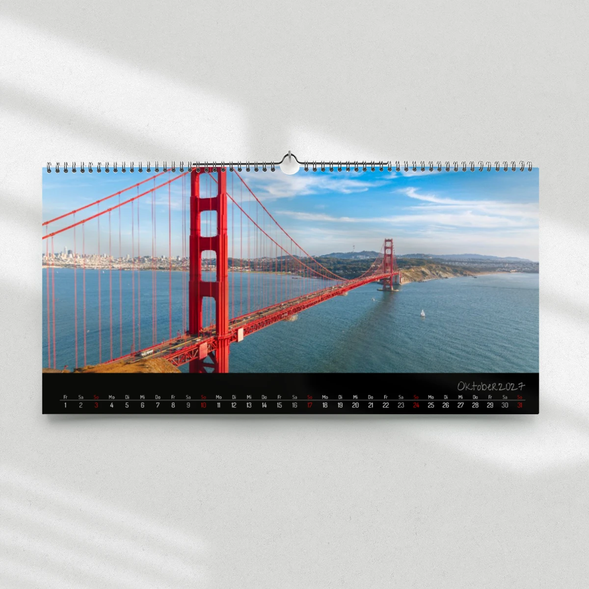 Wandkalender im Panoramaformat für beeindruckende Reisefotos