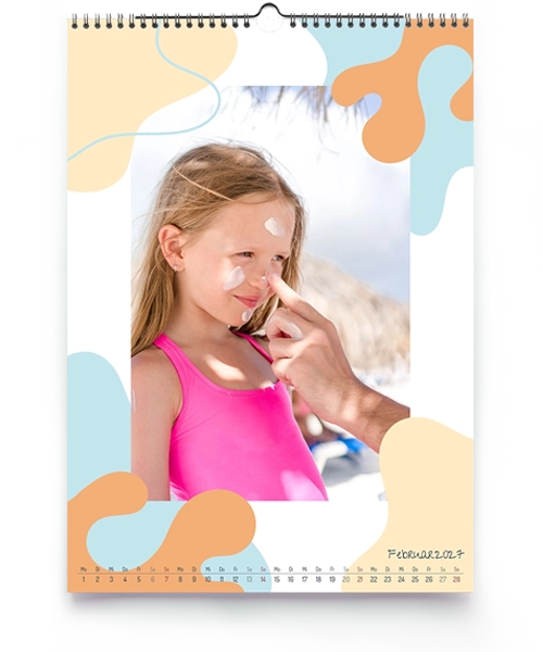 Wandkalender mit Urlaubsbildern