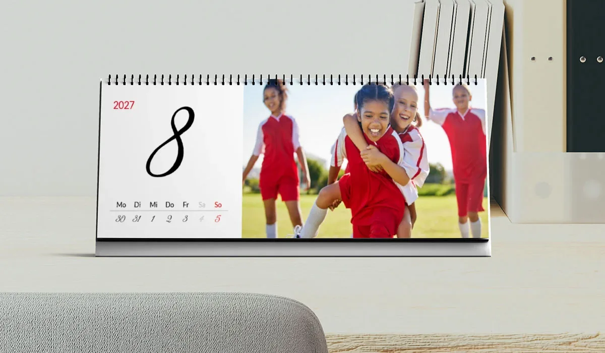 Tischwochenkalender aus Ihren Fotos individuell gefertigt