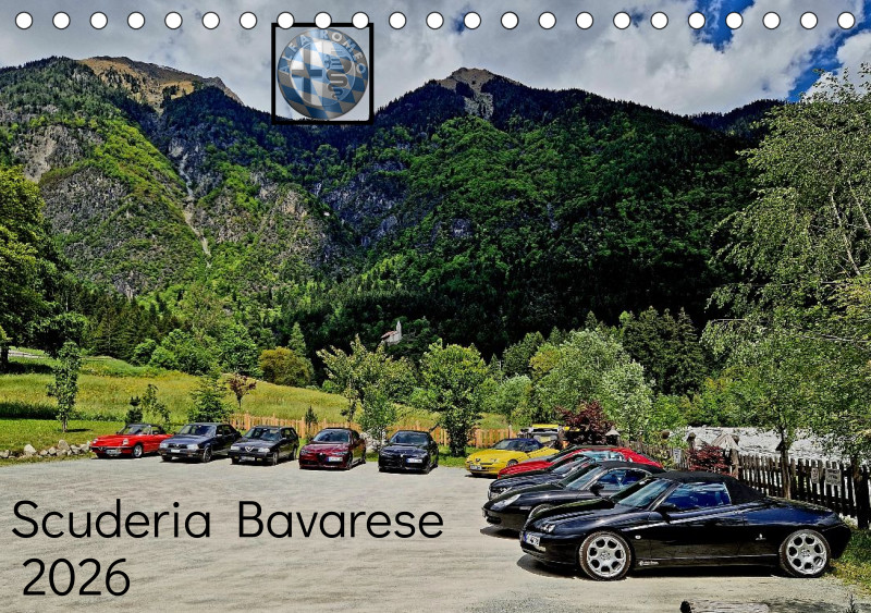Scuderia Bavarese 2026 - Tisch-Wochenkalender