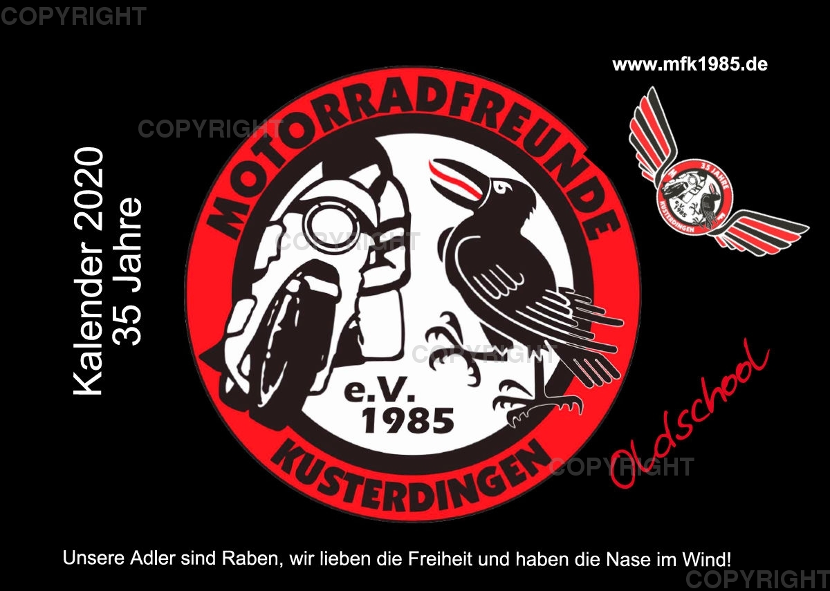 Motorradfreunde Kusterdingen Kalender 2020