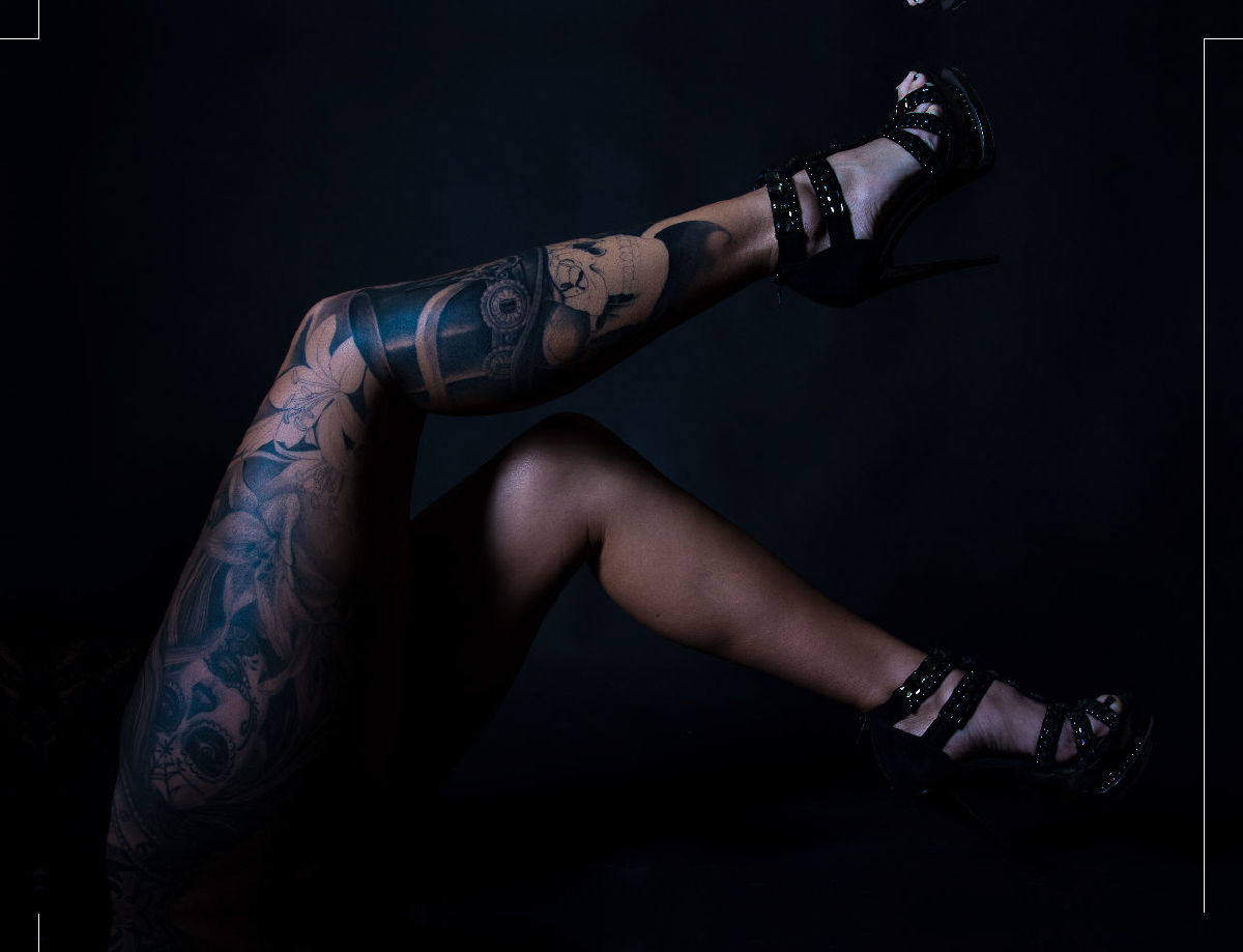 Tattoed legs
