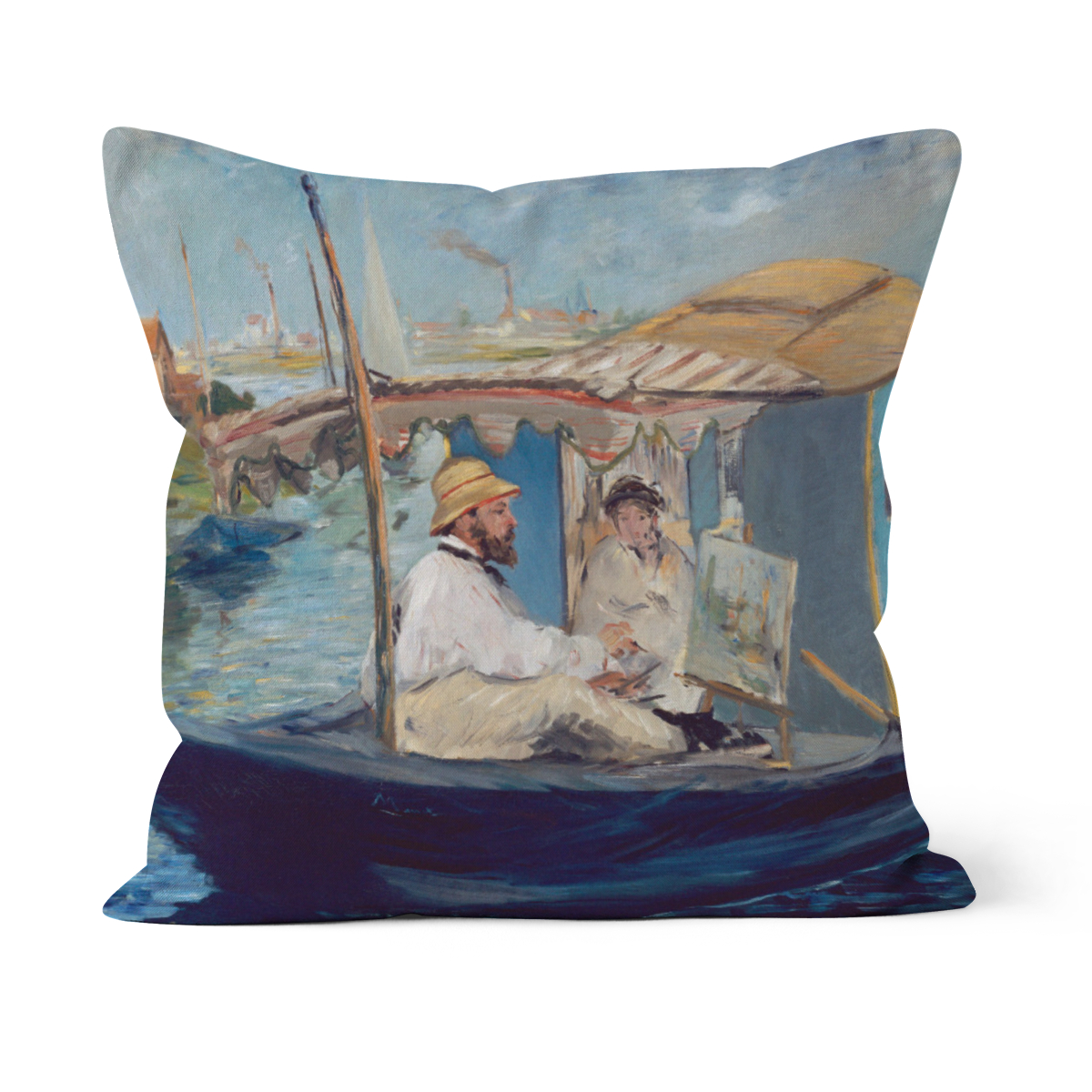 Samtkissenbezug Die Barke Manet
