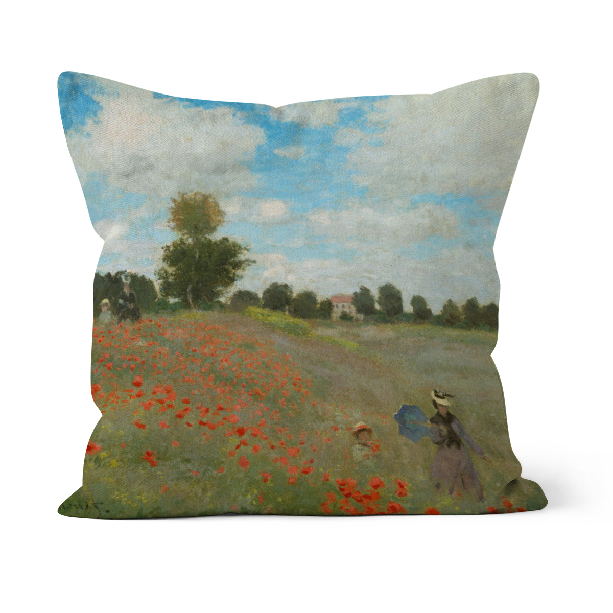 Samtkissenbezug Mohnfeld Monet ART-MON-8927-PIL-S