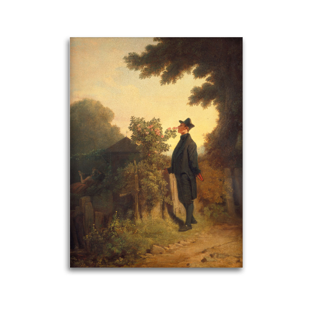 Premium-Leinwand Spitzweg