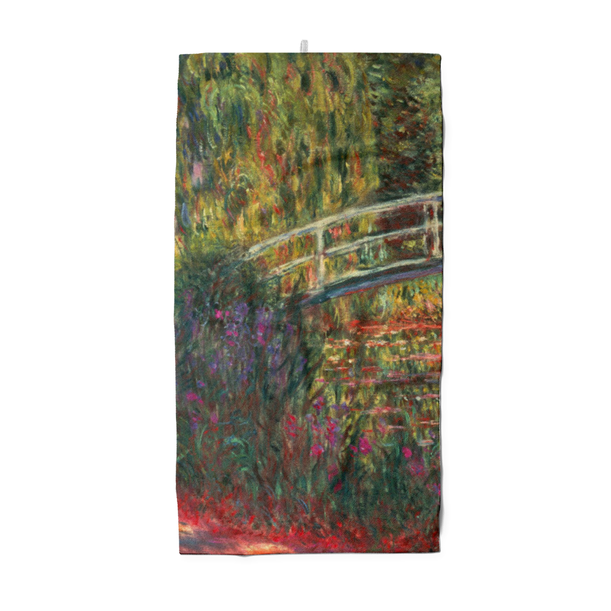 Handtuch Japanische Brücke im Garten von Giverny - Claude Monet