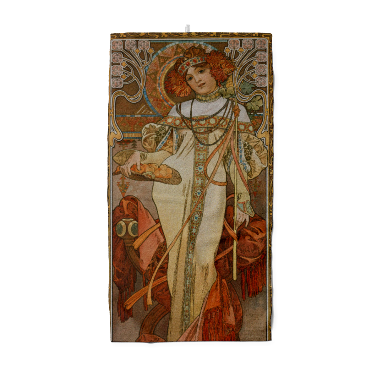 Handtuch Jahreszeiten: Der Herbst - Alfons Mucha