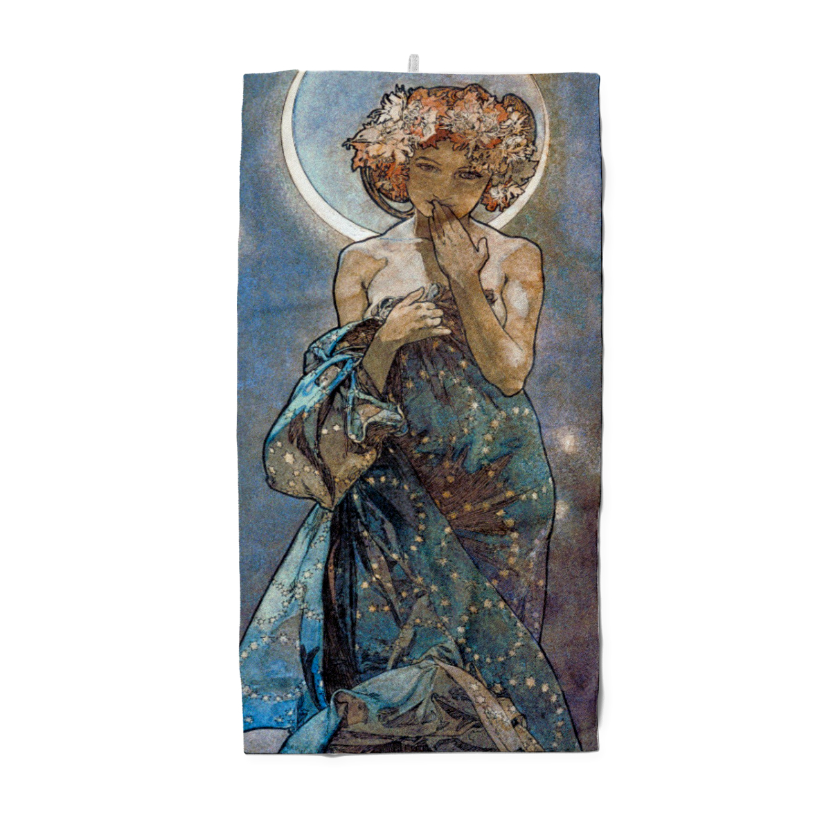 Badetuch Sterne: Der Mond - Alfons Mucha
