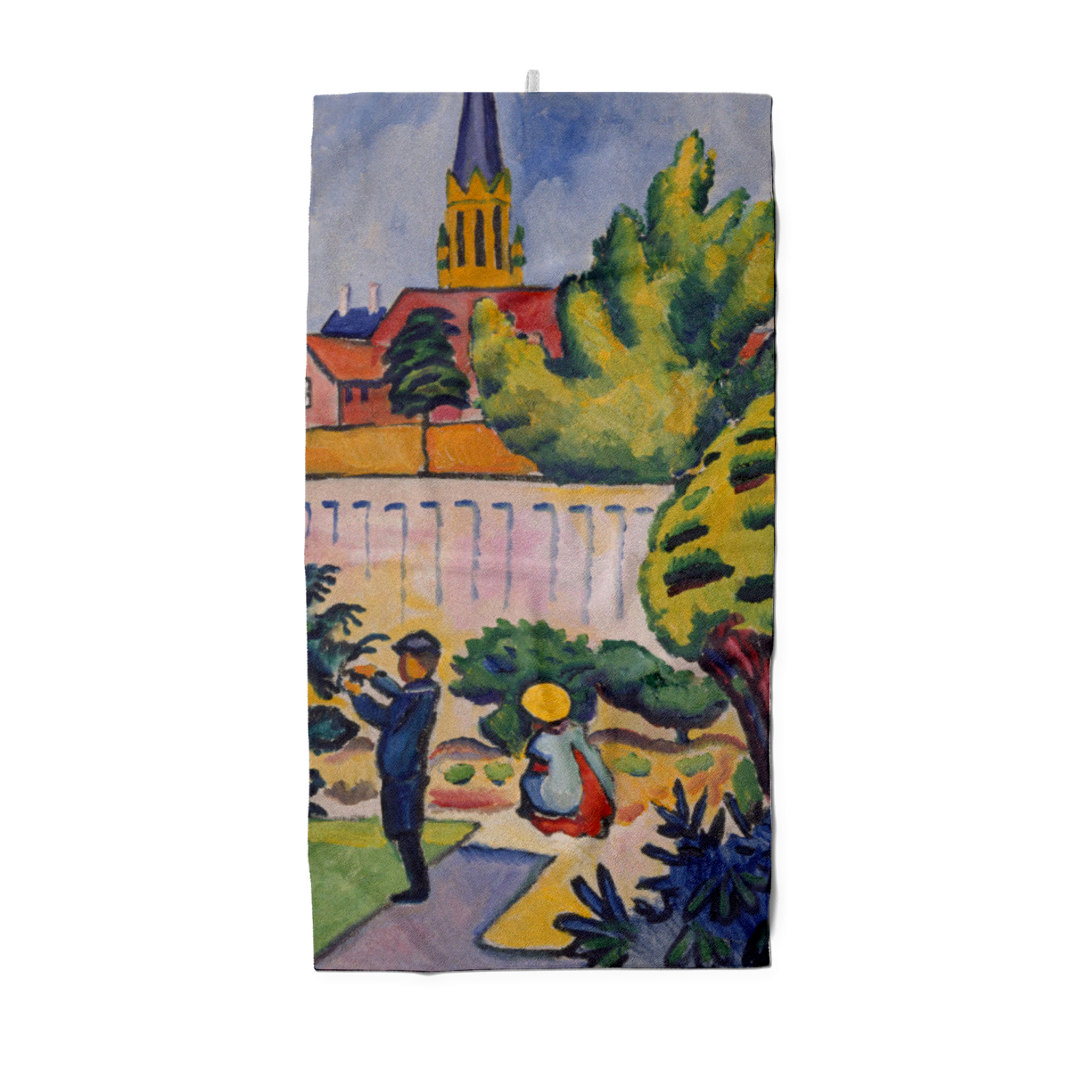 Duschtuch Kinder im Garten - August Macke