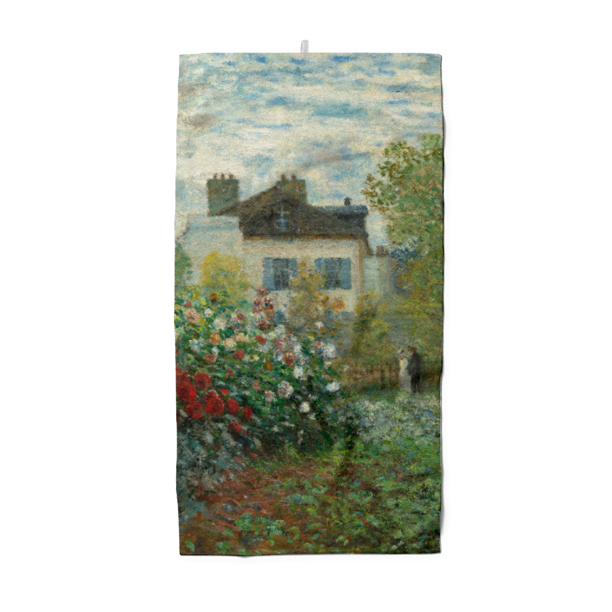 Duschtuch Der Garten des Künstlers in Argenteuil - Claude Monet