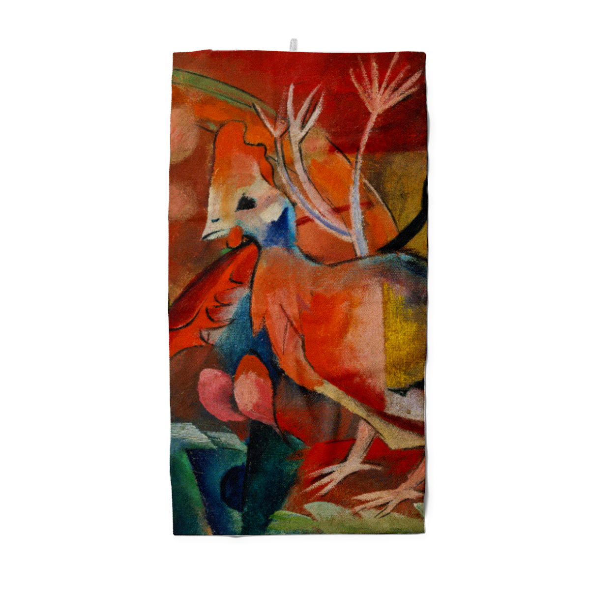 Badetuch Bild mit Vögeln - Franz Marc