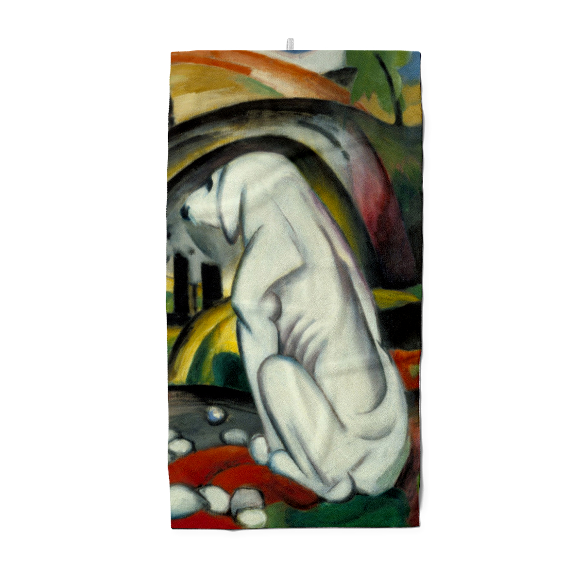 Duschtuch Der weiße Hund - Franz Marc