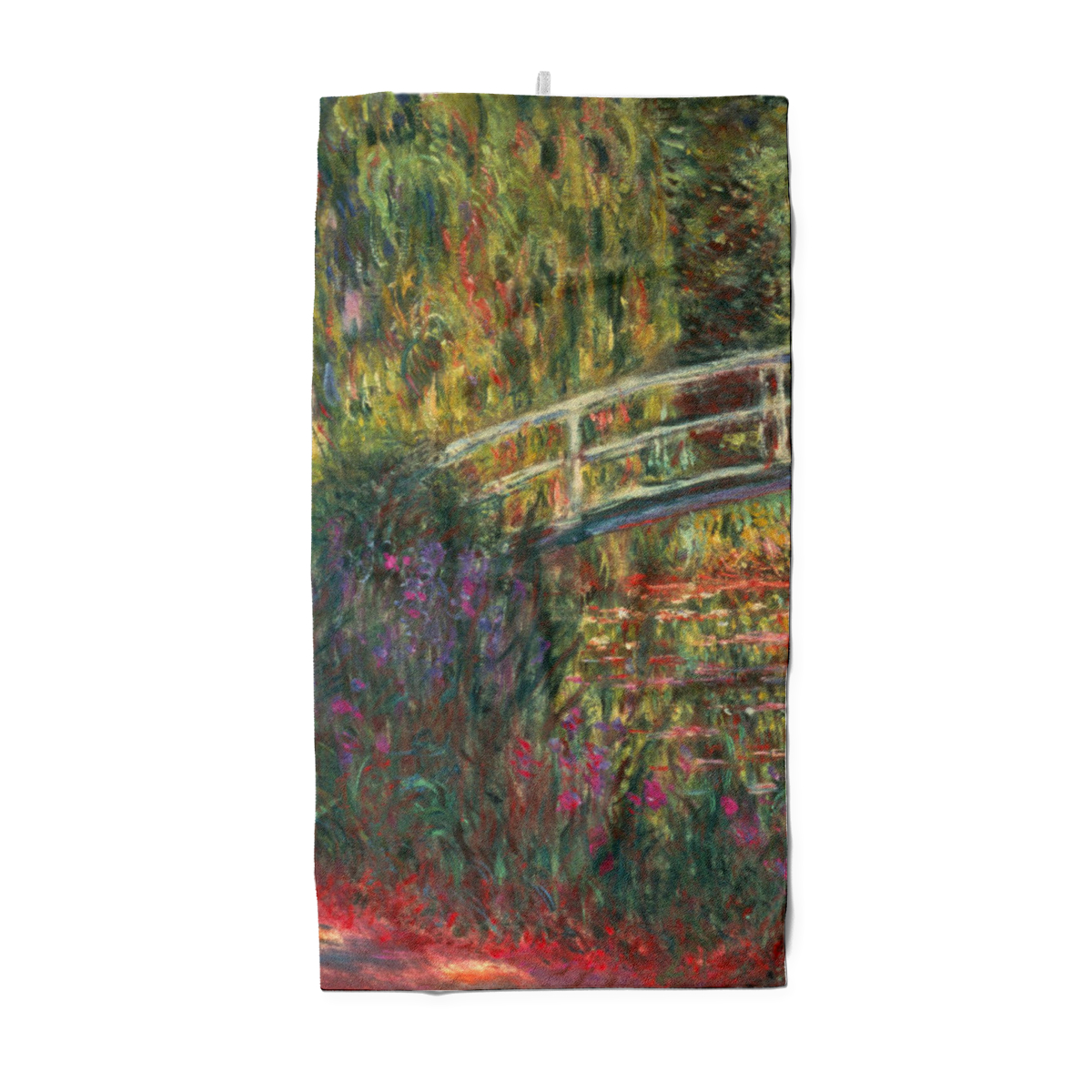 Badetuch Japanische Brücke im Garten von Giverny - Claude Monet
