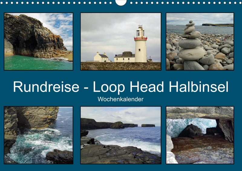 2025 A3 Wochenkalender Rundreise-Loop Head Halbinsel