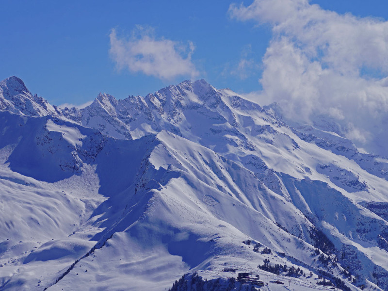 Schneebedeckte Alpengipfel