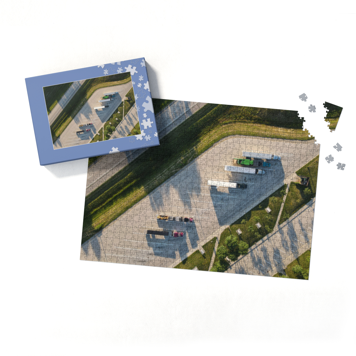 MircoAufAchse - Parkplatz Puzzle 1000