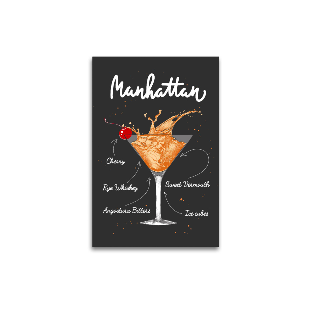 Leinwand Manhattan Cocktail