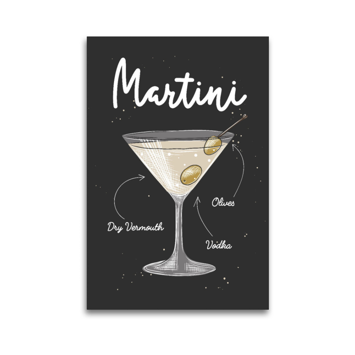 Leinwand Martini Cocktail