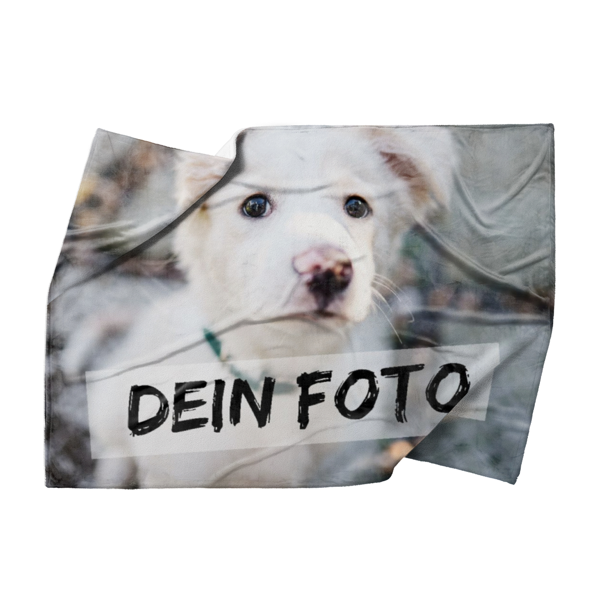 Personalisierte Babydecke mit Foto - personalisierte Fotodecke - Babydecke mit Ihrem Bild - Fotodecke selbst gestalten - Decke Querformat 100 x 75 cm 1 Foto Design 100 x 75 cm