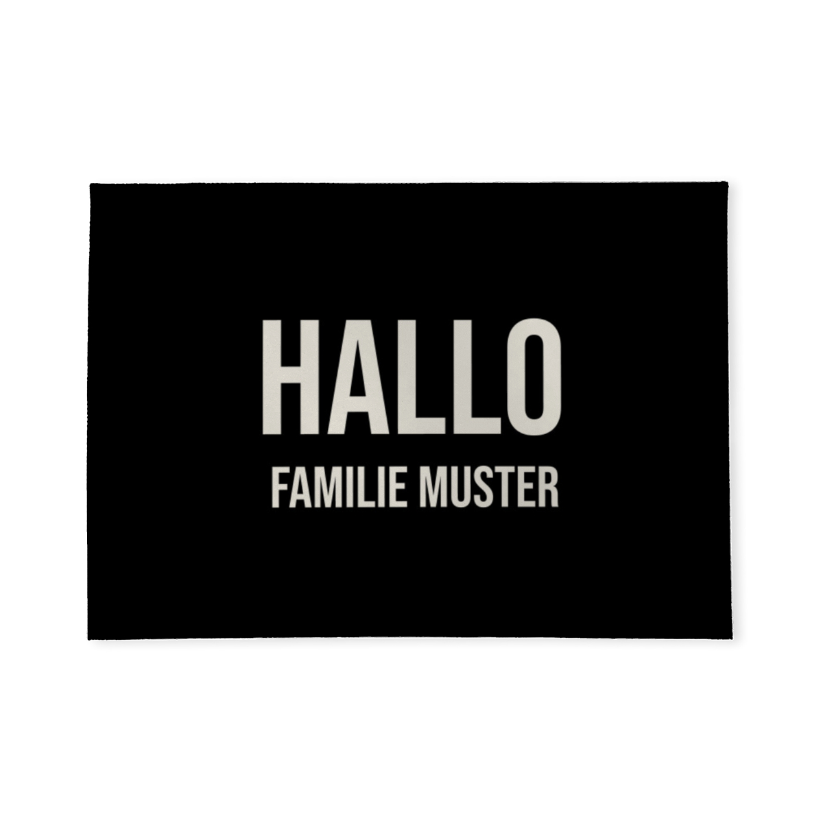 Fußmatte personalisiert Minimalistic - Geschenkidee für Familie, Paare, zum Einzug - Fussmatte mit Namen bedruckt Minimalistisch 2 Zeilen 70 x 50 cm