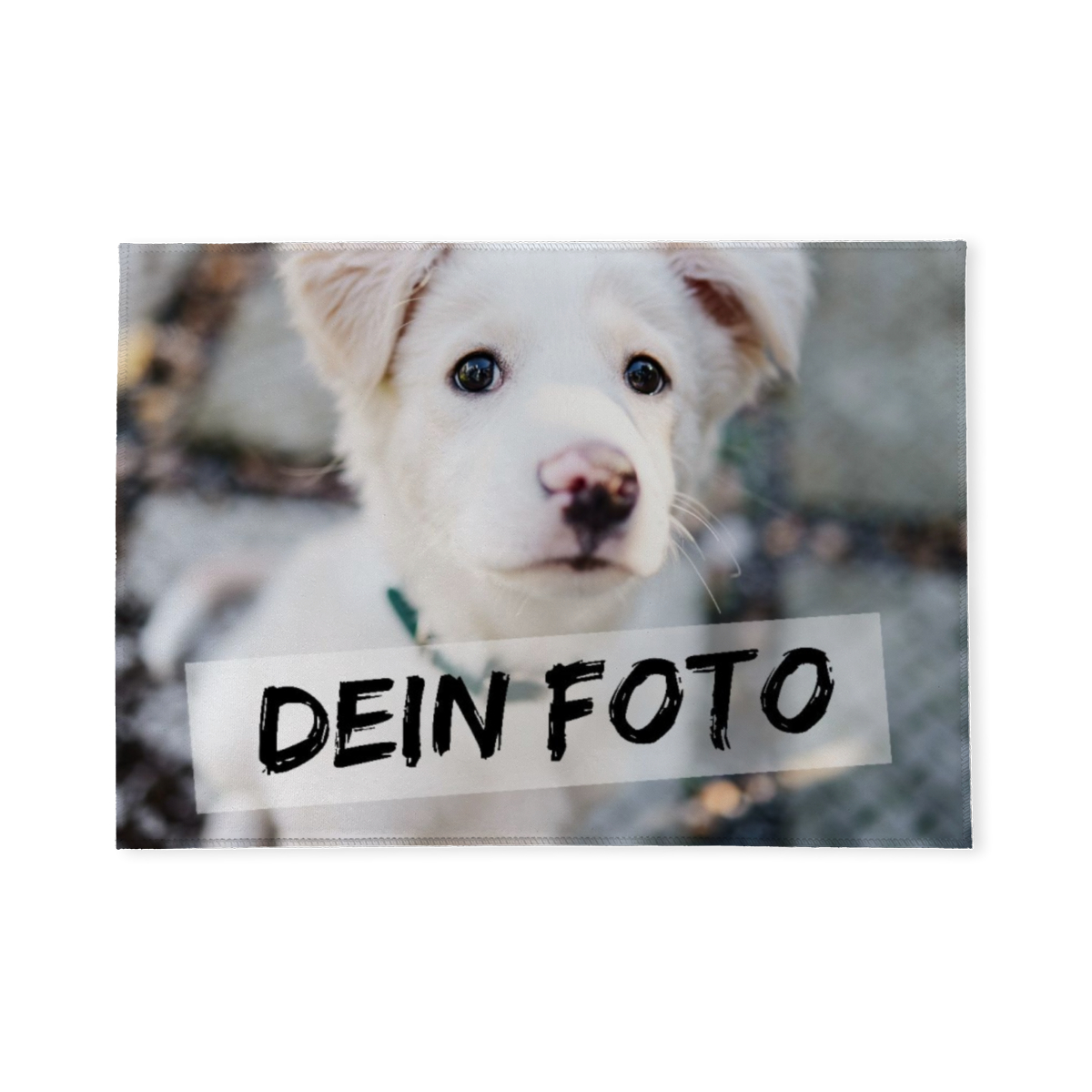 Fußmatte personalisiert mit Foto - Geschenkidee für Familie, Paare, zum Einzug - Türvorleger mit Bild bedruckt 1 Foto 70 x 50 cm