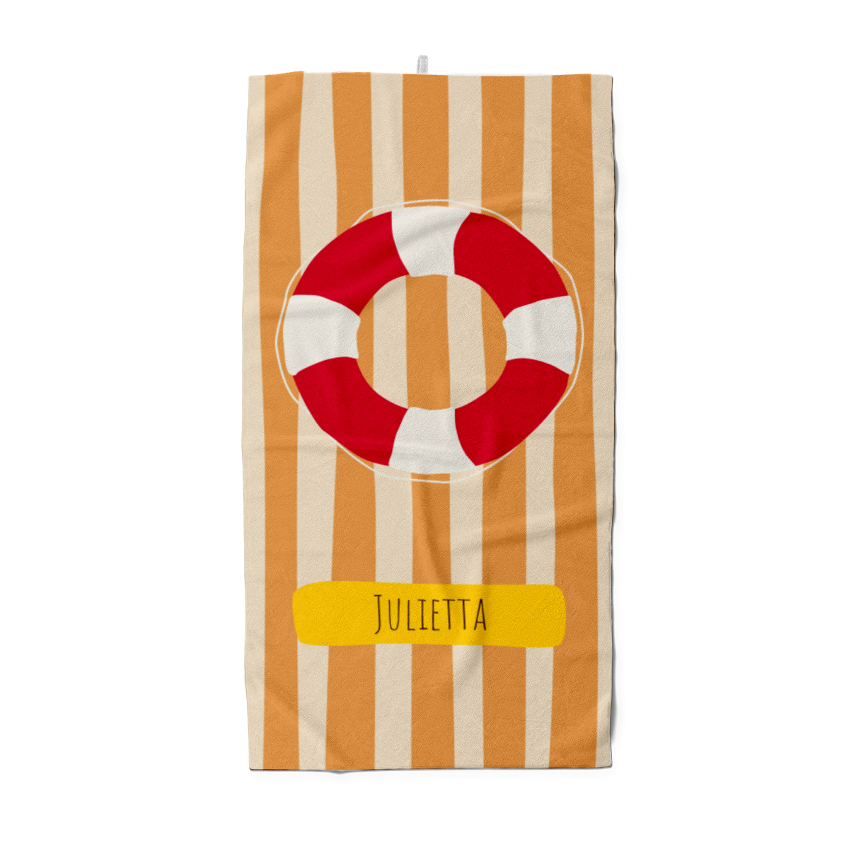 Badetuch Sommer - mit Namen personalisierbar - personalisiertes Namens-Badetuch - Strandtuch mit Wunschtext -